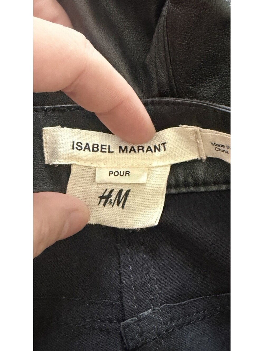 ISABEL MARANT FOR H&M NAPA LEATHER LACE UP CORSET MOTO CROPPED PANT~ 4 - Picture 13 of 14